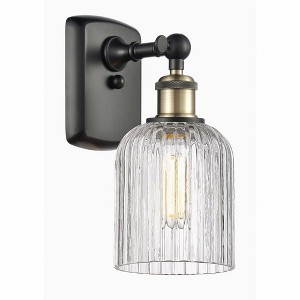 Bridal Veil - 1 Light Wall Sconce In Art Deco Style-10 Inches Tall and 5 Inches Wide - 1 of 1