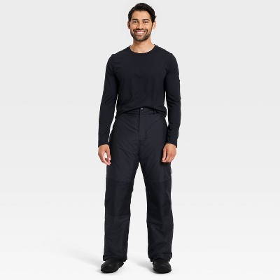 All In Motion Men's Snow Pants Fit Full Water-Repellent Pants Cold-Weather