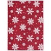 Christmas Area Rug Washable Rug for Living Room Non-Slip Soft Bedroom Rugs Snowflake Pattern Floor Cover Low Pile No-Shedding Indoor Carpet - 2 of 4