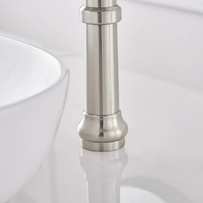 Brushed Nickel Single-Handle Waterfall Vessel Bathroom Faucet