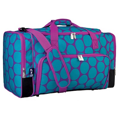  Wildkin 22" Duffel Bag - Big Dot Aqua 