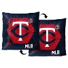 MLB Minnesota Twins Firm Density Connector Velvet Reverse Pillow - 3 of 3
