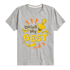 Boys' - Star Wars - Doing My Best Short Sleeve Graphic T-Shirt - 1 of 4