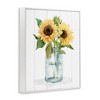 Stupell Industries Yellow Sunflowers Country jar Framed Giclee Art - 2 of 4