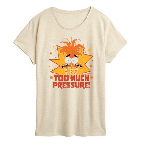 Women's - Inside Out 2 - Anxiety Too Much Pressure Short Sleeve Graphic T-Shirt - 1 of 3