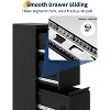 3-Drawer Metal File Cabinet with Lock, Heavy Duty Filing Cabinet for Letter/Legal/A4/F4 Documents ¨C Vertical Storage Organizer for Home Office, Black - 4 of 4
