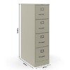 Staples Commercial 4-Drawer Vertical File Cabinet Letter Size Lockable 51.97"H x 14.9"W x 26.5"D - 4 of 4