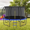 Jump Into Fun 12FT Pumpkin Trampolines with Safety Net,Ladder, Coating Metal Frame,PVC Spring Cover Padding Easy to Install  for Kids and Adults - 2 of 4