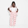 Women's Strawberry Shortcake Cozy Graphic Pants - Pink - 3 of 3