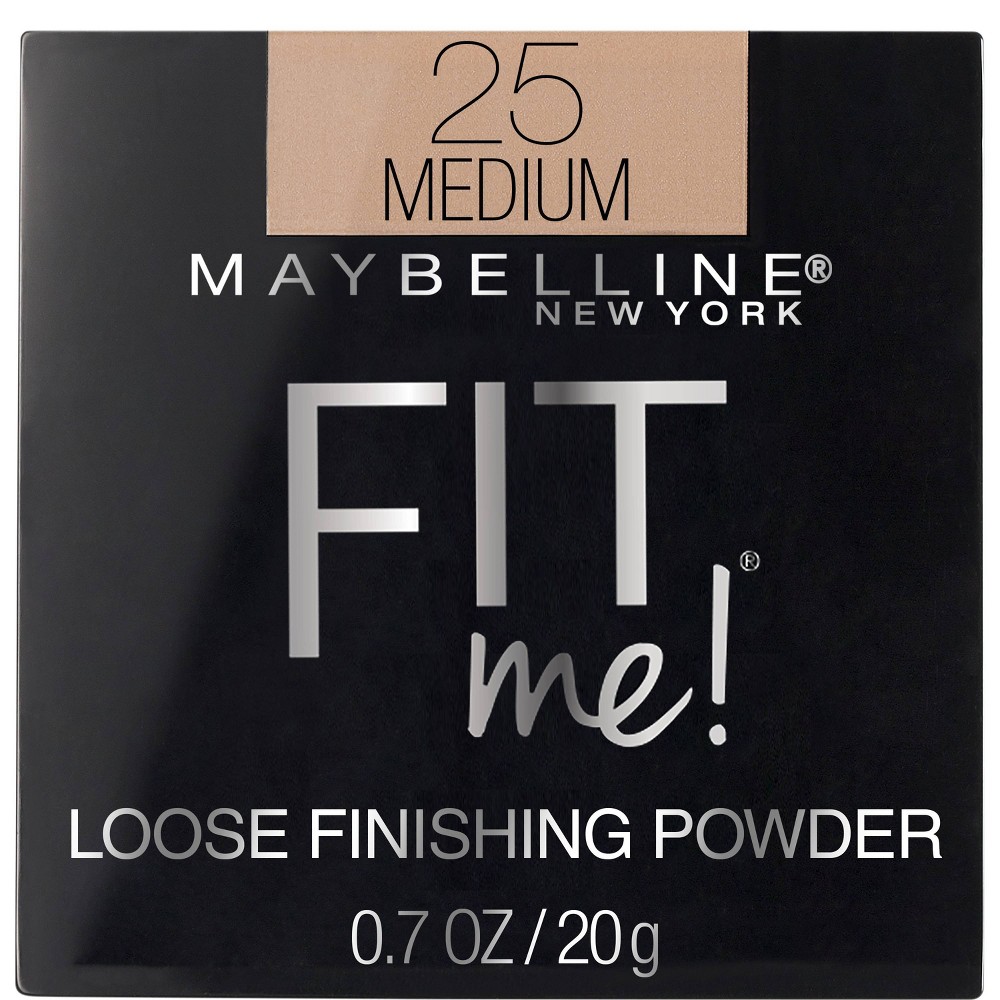 Photos - Other Cosmetics Maybelline MaybellineFit Me Loose Powder - 25 Medium - 0.7oz: Natural Finish, Shine C 