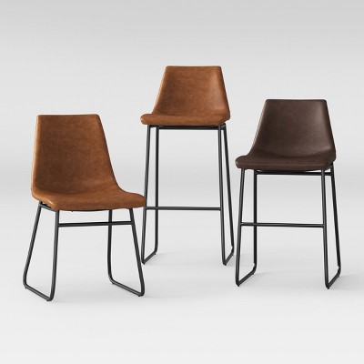 target leather stool