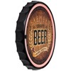 Northlight LED Craft Beer Bottle Cap Neon Lighted Wall Sign - 12.5" - Red - 4 of 4