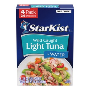 Starkist Chunk Light Tuna Water Pouch -10.4oz / 4pk - 1 of 4