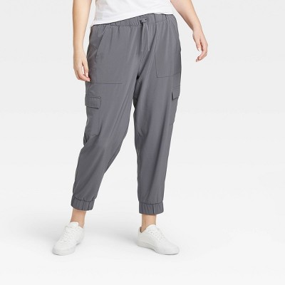 grey cargo joggers womens