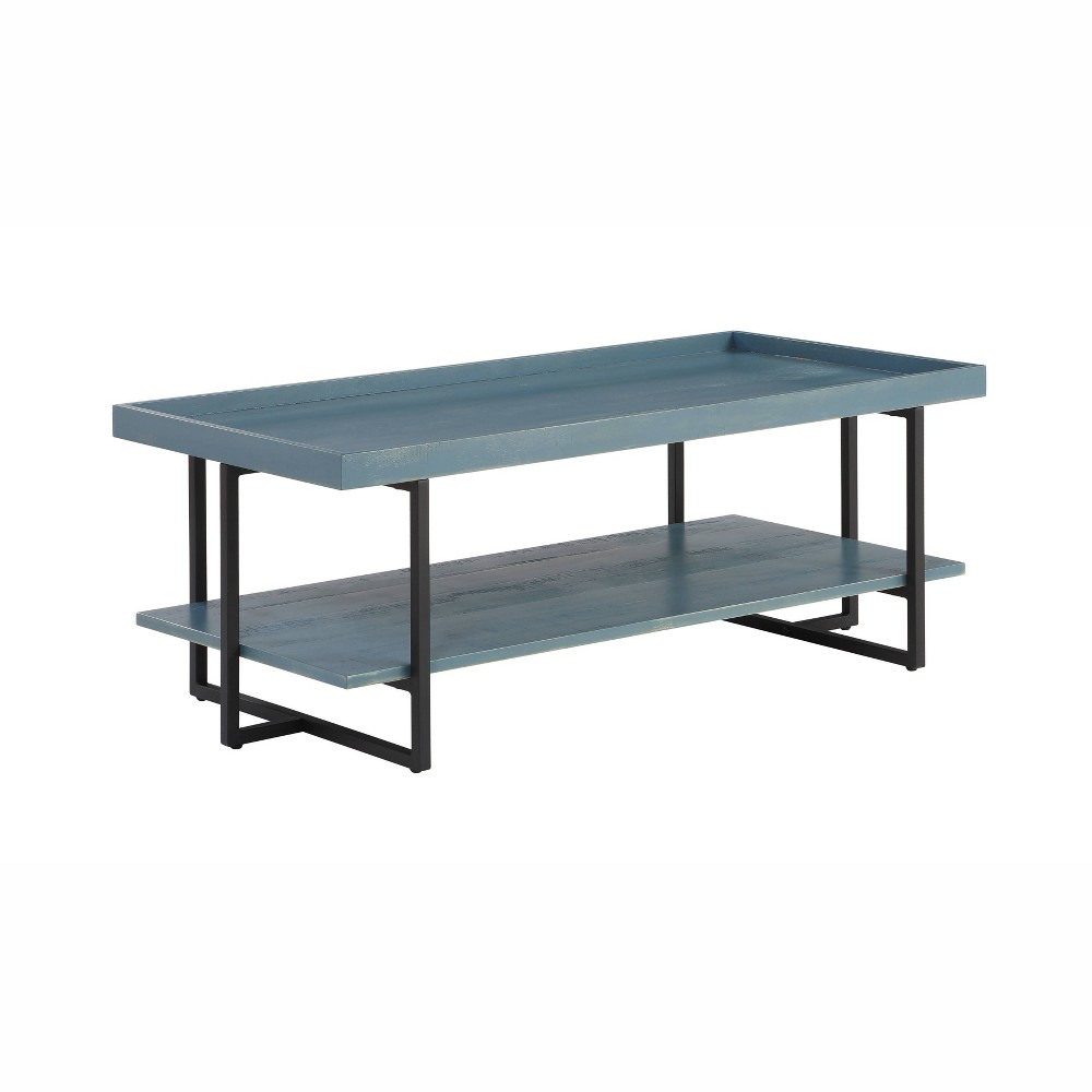 Photos - Coffee Table Grislare Rectangular  Blue - HOMES: Inside + Out: Sturdy Livin