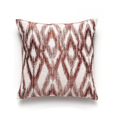 20"x20" Oversize Samos Geometric Square Throw Pillow Red/Gold - Sure Fit