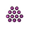 Northlight Shiny Finish Glass Christmas Ball Ornaments - 2.75" (70mm) - Purple - 12ct - 2 of 3