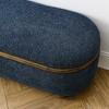 NicBex Upholstered End Of Bed Bench Stylish Entryway Bench with Wood Oval Legs, Storage Bench for Bedroom - 4 of 4