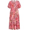 Women's Plus Size Flirtini Maxi Dress - pink | CITY CHIC - image 3 of 4