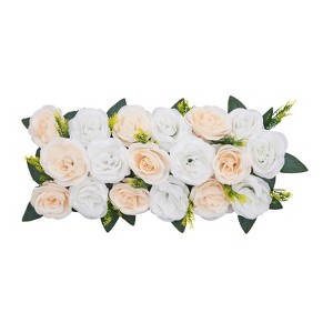 YIYIBYUS 10 Pcs Artificial Rose Flowers Arrangements for Party Wedding Kitchen Living Room Reception Table Decor - 1 of 4