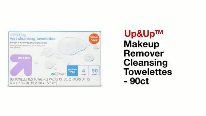 Makeup Remover Cleansing Towelettes - 30ct - up & up™, 2 of 10, play video