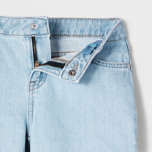 Jeans de tiro medio de pierna ancha para niñas - Cat & Jack™ 5