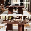 Dining Table for 6-8 People,63" Modern Long Kitchen Table with Large Tabletop & Heavy Duty Pedestal Legs - 3 of 4