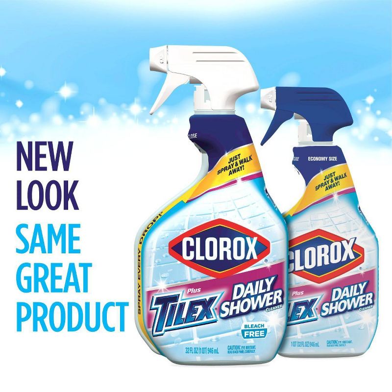 Clorox Plus Tilex Daily Shower Cleaner Spray Bottle - 32oz, 5 of 9