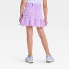 Girls' Ruffle Denim Skirt - Cat & Jack™ Light Wash - 2 of 3