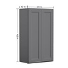 LOVMOR in Plywood Soft Close Kitchen Wall Cabinet with 2 Doors and Adjustable Shelves for Kitchen, Bathroom, Living Room,Study - 3 of 4