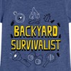 Girls' - Instant Message - Backyard Survivalist Fitted Short Sleeve Graphic T-Shirt - 2 of 4
