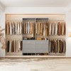 Aheaplus Set of 2 Closet System with 6 Drawers and 6 Hanging Rods, Adjustable Clothes Organizer - 3 of 4