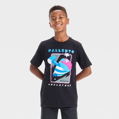 Boys' Fall Guy Short Sleeve Graphic T-Shirt - Black