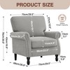 KERDOM Modern Accent Chair Armchair for Living Room, Gray - 2 of 4