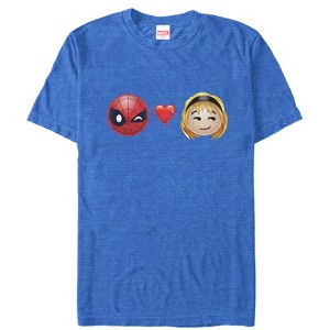 Men's Marvel Spider-Man Emoji Love T-Shirt - 1 of 4