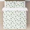 Sweet Jojo Designs Girl Full/Queen Comforter Bedding Set Cactus Floral Pink Green and White 3pc - 2 of 4