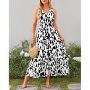 Clearlove Women Summer Dresses Casual Sleeveless Maxi Dresses Cute Floral Long Dress Wedding Guest Dress - 2 of 4