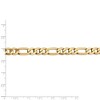Black Bow Jewelry Men's 7.5mm, 14k Yellow Gold, Flat Figaro Chain Necklace - 4 of 4