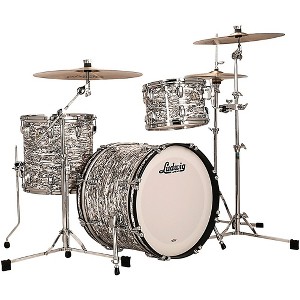 Ludwig Classic Maple 3-Piece Downbeat Shell Pack With 20" Bass Drum - White Abalone - 1 of 3