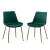 NicBex Set of 2 Modern Upholstered Dining Chair with Metal Frame,Velvet Armless Chairs for Kitchen,Living Room - 3 of 4