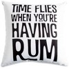Pavilion Gift Company - Rum - 14" x 14" Pillow - Throw Pillows - 4 of 4