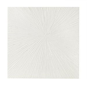 Ridstar Hand-Painted Dimensional Resin Wall Art-White - 1 of 4