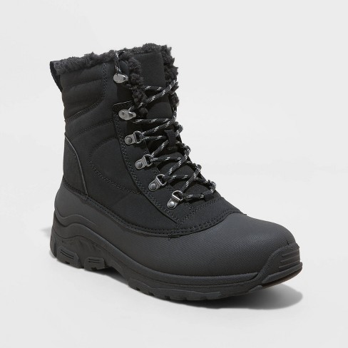 Men's Blaise Lace-Up Winter Boots - All in Motion™ Black 7