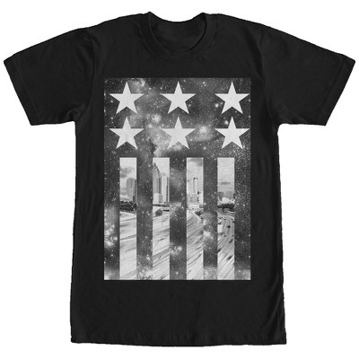 Men's Lost Gods Space American Flag T-shirt - Black - Medium : Target