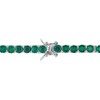 EVERLY JEWELRY | Sterling Silver 10 1/2 CT TGW Created Emerald Bracelet, 7.25-inch - 4 of 4