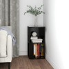 CLIHOME 2-Tier Side End Table Corner Cabinets Bedside Sofa Table With Storage Shelves - 2 of 4