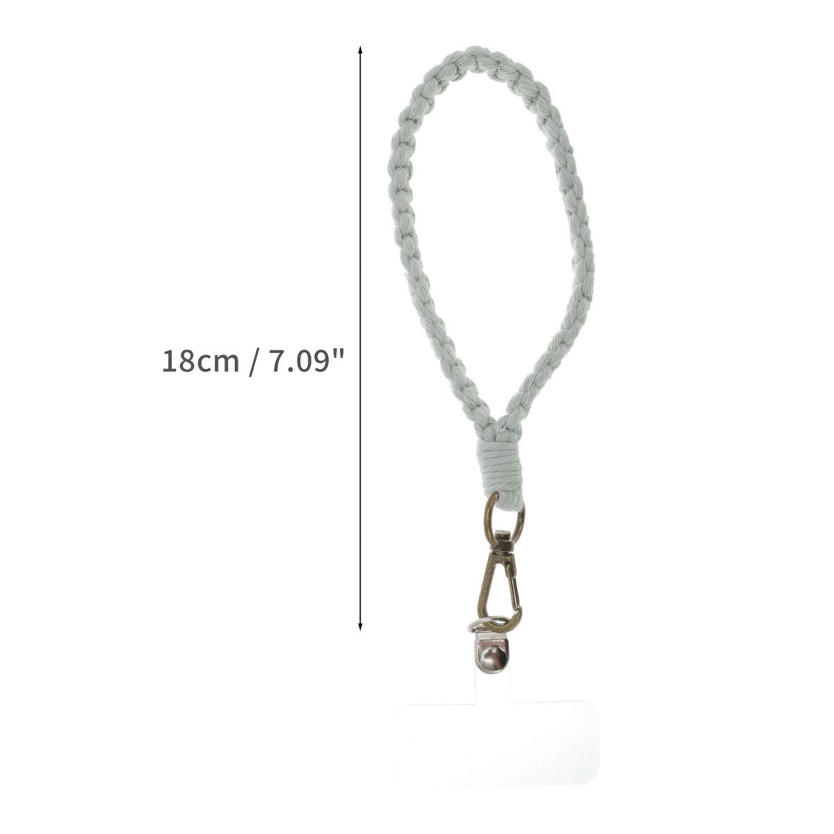 Unique Bargains Universal Mobile Phone Lanyard Mobile Phone Chain Gray 1 Pc - thumbnail 2