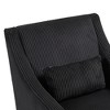 Okak Modern Accent Chair, Upholstered Armchair with Scooped Arms for Living Room and Hotel Bed Room - 4 of 4