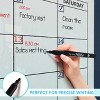SCRIBBLEDO Magnetic Glass Calendar 34”x46” Monthly & Weekly Dry Erase Planner for Wall with Marker Tray - 3 of 4