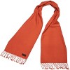 Mio Marino | Women's Solid Fringed 100% Cotton Scarf - 4 of 4